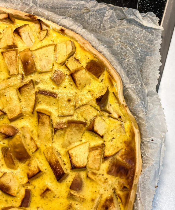 Das Rezept für einen Apfelkuchen ohne Zucker